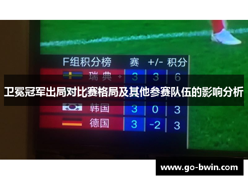 卫冕冠军出局对比赛格局及其他参赛队伍的影响分析