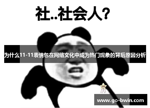 为什么11-11表情包在网络文化中成为热门现象的背后原因分析
